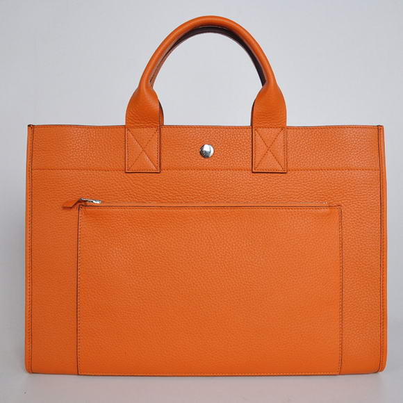 H100 Hermes Valigetta 40CM Bag in pelle Clemence Arancione